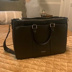 Coach black briefcase